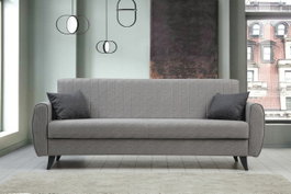 Atelier Del Sofa Sofá cama de 3 plazas Gris claro